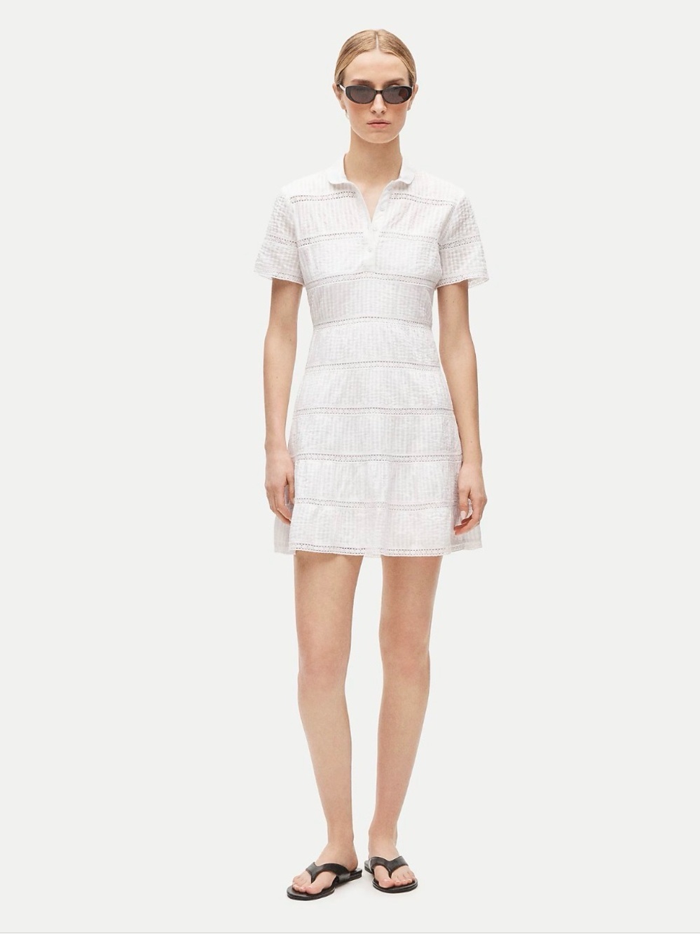 NWT JCrew Tiered shirt-dress in cotton voile - Picture 3 of 4